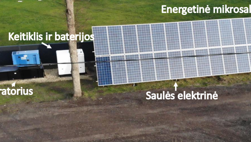 Energetinė mikrosala – išbandomas naujas technologinis sprendimas ESO tinkle
