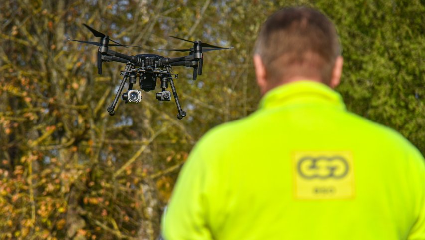Elektros vagystės nustatomos ir dronų pagalba