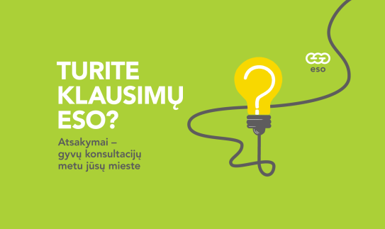 ESO klientai aktyviai naudojasi galimybe konsultuotis gyvai: regionuose aptarnauta šimtai klientų
