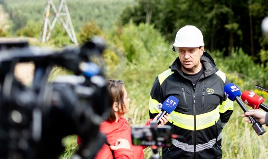ESO tęsia audros padarinių šalinimo darbus: elektros tiekimas atkurtas beveik 100 tūkst. klientų,...